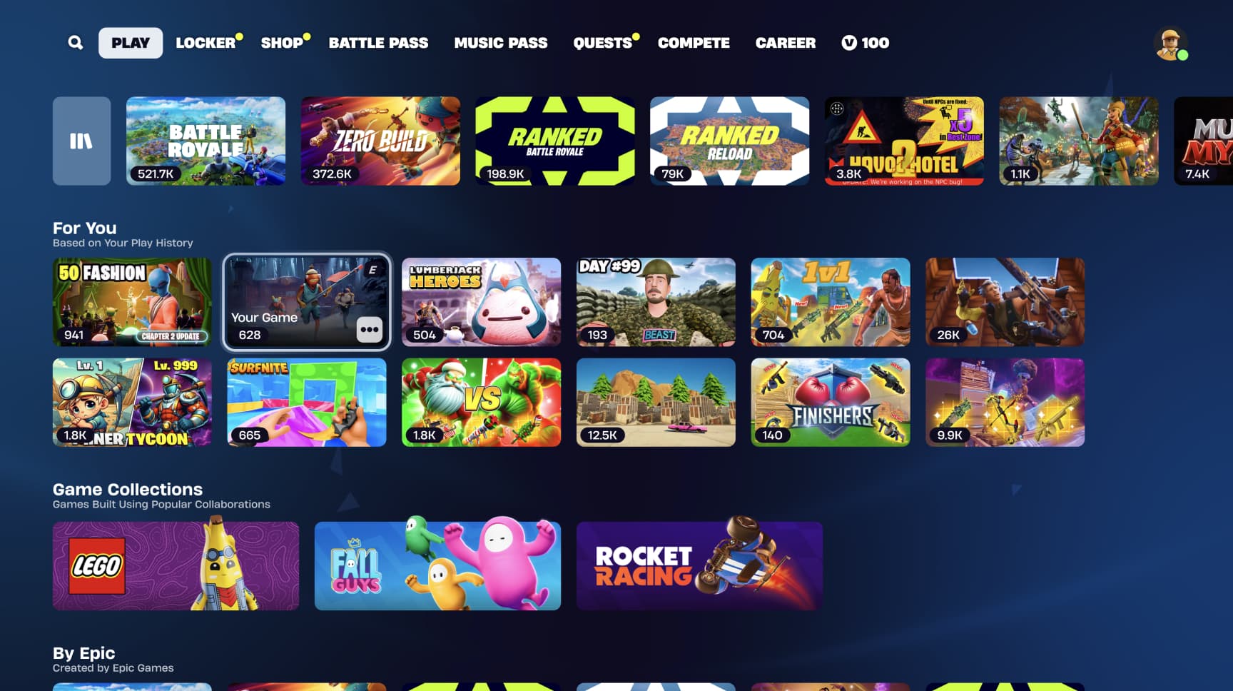 Play screen